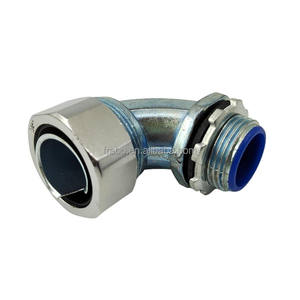 Pequeno MOQ Entrega Rápida Cotovelo Galvanizado Aço Metal Conduit Flexível Encaixe Ângulo Conector Apertado Líquido para Caixa Elétrica - Product Image 5