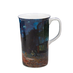Taza de Café Grande de Cerámica Fina de Hueso de China de 500 ml de Vincent <span class=keywords><strong>Van</strong></span> <span class=keywords><strong>Gogh</strong></span>, Famosa en Cafeterías - Product Image 1