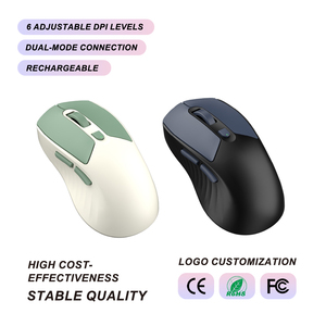 Ratón Inalámbrico Recargable 2.4g, Modo Dual, Ergonómico, de Oficina, 6 Botones, 4800 Dpi, Tipo C, Tm01b - Product Image 1