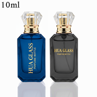 Venta al por Mayor 2026: Botella de Perfume Octogonal de Vidrio de 10 ml, Tamaño de Bolsillo, con Tapa Facetada Transparente, Logotipo Personalizado OEM Disponible