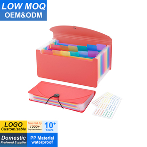 Organizador de Recibos A6 de 13 Bolsillos Personalizado de Fábrica al por Mayor, Organizador de Archivos Tipo Acordeón, Bolsa de Almacenamiento de PP, Carpeta de Plástico - Product Image 1