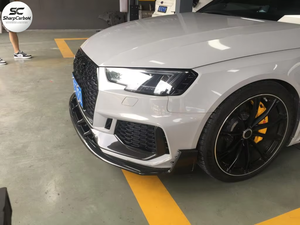 Accessori Auto Leggeri, Spoiler Anteriore in Fibra di Carbonio Prepreg per Audi <span class=keywords><strong>A4</strong></span> RS4 B9 <span class=keywords><strong>Sedan</strong></span> <span class=keywords><strong>2019</strong></span> - Product Image 3