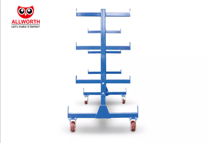 รถเข็นท่อคานเหล็กสองด้านพับได้เคลือบผงสำหรับเวิร์กสเตชัน - Product Image 6