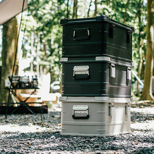 Large Capacity <strong>Camping</strong> Travel Sundries <strong>Storage</strong> <strong>Box</strong> Stackable Aluminum <strong>Storage</strong> Case <strong>Box</strong> - Product Image 6