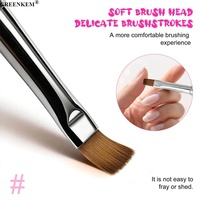 Pinceau à ongles multifonctionnel double tête pour extension rapide de gel, brosse de précision pour sculpture, nouveau design