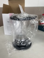 Infuseur à thé intelligent à distribution par le bas 600 ml 20 oz, infuseur à thé à pression pour tasse, en PC et ABS, portable, avec couvercle