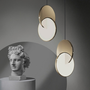 Lampadario LED Nordico per Soggiorno Consigliato dai Designer, Misura Media, <span class=keywords><strong>Luce</strong></span> Calda 3000K, Garanzia di 2 Anni - Lampada Semplice per Comodino e Scale - Product Image 2