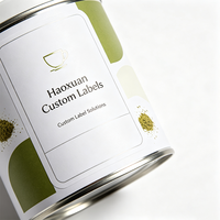 Etiquetas Personalizadas Haoxuan para Empaques de Té, Coloridas, de Película PET Blanca Brillante, Adhesivas e Impresas para Bolsas, Frascos y Cajas