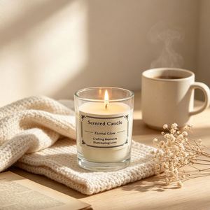 Juego de Regalo de Velas Aromáticas con Aroma a Frutas, sin Humo, en Vasos de Vidrio Degradado, para el Hogar, Bodas, Cumpleaños - Product Image 3