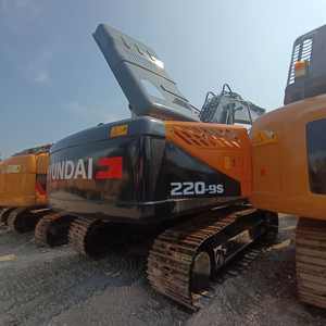 Meilleure vente de pelle sur chenilles Hyundai 220 22TON d'occasion modèle 2023 Excellent état Construction de moteur de boîte de vitesses de moteur PLC - Product Image 1