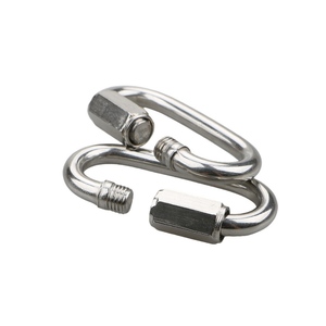 Mosquetón de acero inoxidable 304 con resorte para puerta, gancho de anillo de bloqueo de enlace rápido para Hamaca, Camping, escalada, hebilla de conexión - Product Image 6