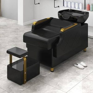 Sillón de Barbería Profesional de Diseño Moderno y Lujoso con Lavabo para Salón de Belleza - Product Image 1