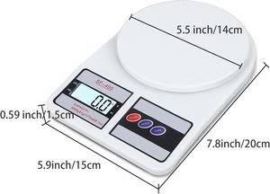 Mini Diet <b>Kitchen</b> Scale Unique Electronic LCD Display <b>Kitchen</b> Food Scale with Battery Coffee Use 5kg Capacity 10kg Max Weight - Product Image 2