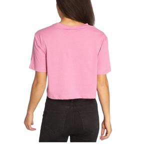 Precio al por mayor de alta calidad 100% algodón camiseta en blanco mujeres logotipo personalizado impresión Casual de gran tamaño corto exportación listo BD - Product Image 3