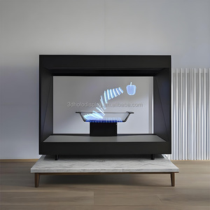 Vitrina holográfica de una cara de 180 grados, pantallas de proyección LED/<span class=keywords><strong>LCD</strong></span> de vitrina 3D, Control remoto de Metal para gafas - Product Image 4