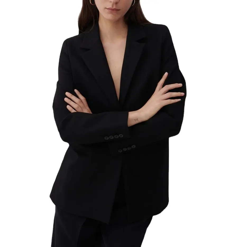 OEM New Spring Jackets For Women 1 Button Office Formal Modern Slim Fit Designed Elegant Blazers Women Suit Set For Ladies