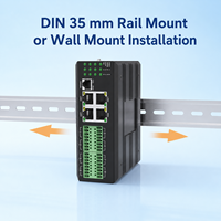 Servidor Serial de 8 Canales RS232 RS422 RS485 a Convertidor Ethernet Gigabit 4GE, 3 LAN 1 WAN con MQTT SNMP