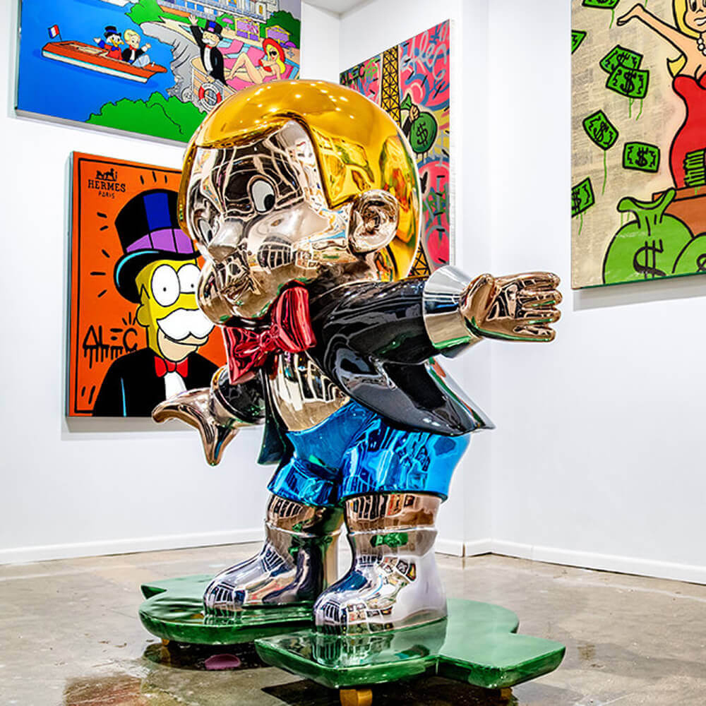 Eden Gallery Alec Monopoly Bag Monopoly Bag Luxury Resin Statues