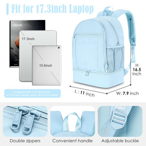 Portable Polyester Insulated Leak-Proof Picnic <b>Backpack</b> <b>Lunch</b> <b>Bag</b> Durable Canvas Cooler 24L Zipper Closure Food Cooler <b>Bags</b> - Product Image 2