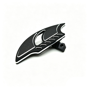 Reposapiés Traseros CNC Flame Blade para Motocicleta Harley XL883 X48 Sportster, Pedales de Aluminio Cromado Negro - Product Image 6