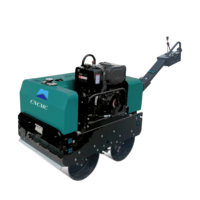Sinomach CNCMC marque TR006 600kg marche derrière Double tambour asphalte vibrant compacteur à béton Machine Mini rouleau compresseur