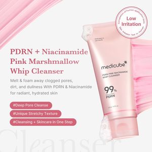 Limpiador Facial Medicube PDRN Marshmallow Whip, Cuidado <span class=keywords><strong>de</strong></span> la Piel Coreano Personalizado al por Mayor, Reduce el Tamaño <span class=keywords><strong>de</strong></span> los Poros, <span class=keywords><strong>Limpieza</strong></span> <span class=keywords><strong>Profunda</strong></span> Suave - Product Image 4