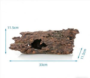 Reptielenhule van hars met waterbak en voederbak voor baardagamen, hagedissen, gekko's, heremietkreeften en terrariumdecoratie - Product Image 3