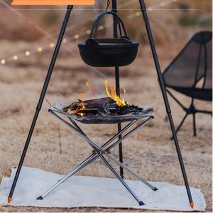 Braciere da Tavolo Portatile in Acciaio Inox Resistente, Senza Fumo, per Carbonella e <span class=keywords><strong>Legna</strong></span>, Ideale per Giardino - Product Image 6