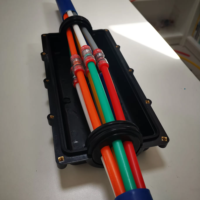 Ukuran 40mm Optimal tabung telekomunikasi bawah tanah FTTH kabel serat optik penutupan distribusi saluran mikro