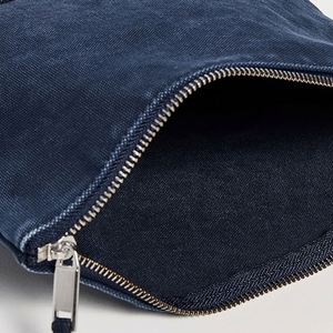 Bolsas de Maquillaje de Lona Azul Marino para Mujer, Personalizables con Logotipo, Portátiles, con Cierre, Organizador de Viaje Ecológico para Artículos de Aseo - Product Image 4