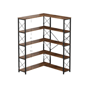 Estante de Pared Moderno de Hierro Forjado para Plantas y Almacenamiento de Archivos, Estante Esquinero para Sala de Estar, Material Metálico - Product Image 2