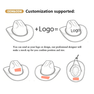 Nuevo brillo brillante LED luces llamativo Venta caliente <span class=keywords><strong>sombrero</strong></span> <span class=keywords><strong>de</strong></span> vaquera personalizado disco fieltro europeo y americano adulto <span class=keywords><strong>sombrero</strong></span> <span class=keywords><strong>de</strong></span> <span class=keywords><strong>vaquero</strong></span> - Product Image 2