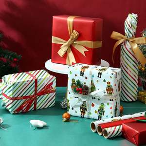 En gros 80gsm Anniversaire Saint Valentin Papier Métallique 43*300cm Cadeau De Luxe Emballage Personnalisé Rouleau De Papier D'emballage - Product Image 5