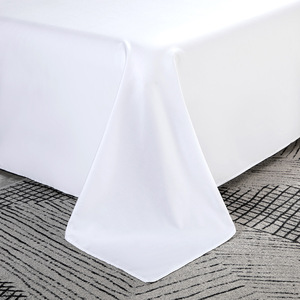 Juego de Ropa de Cama de Satén, Suave, Transpirable, Personalizable, Blanco, de Cinco Estrellas, al por Mayor, Juego de Cuatro Piezas con Sábanas y <span class=keywords><strong>Funda</strong></span> de Edredón - Product Image 4