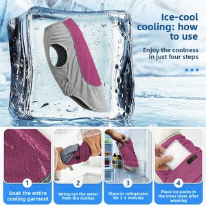 Gilet rinfrescante per cani con impacco di ghiaccio, protezione dal calore estivo, giacca rinfrescante leggera e traspirante per attività all'aperto, abbigliamento per animali domestici - Product Image 5