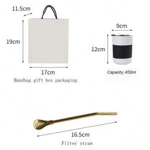 Custom logo Festival Business Gift <b>Box</b> Set 450ml Silicone Sleeve Ceramic <b>Double</b> <b>Wall</b> Insulated Travel Coffee Cup with Slider Lid - Product Image 5