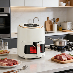 Friteuse à air multifonctionnelle nouvelle génération, faible en gras, <span class=keywords><strong>sans</strong></span> huile, pour usage domestique, électrique avec four - Product Image 2