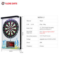 Yulong OEM ODM Machine de fléchettes murale intégrée commerciale, équipement de jeu de fléchettes miniature d'intérieur pour pub et club