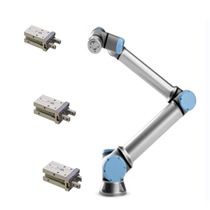 Robot collaboratif <span class=keywords><strong>UR</strong></span> <span class=keywords><strong>10e</strong></span> à 6 axes, charge utile de 8 kg, portée de 1300 mm, avec pince robotique SMC pour la préhension et le placement - Product Image 2