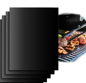 Feuilles de Barbecue antiadhésives en PTFE, tapis de Grill résistant au feu, taille personnalisée, pour BBQ Grill, facile à nettoyer
