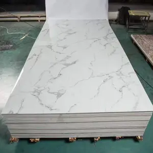 Waterproof 1220*2440mm*3mm PVC Marble UV Sheets Panel Chinese Factory Direct Price