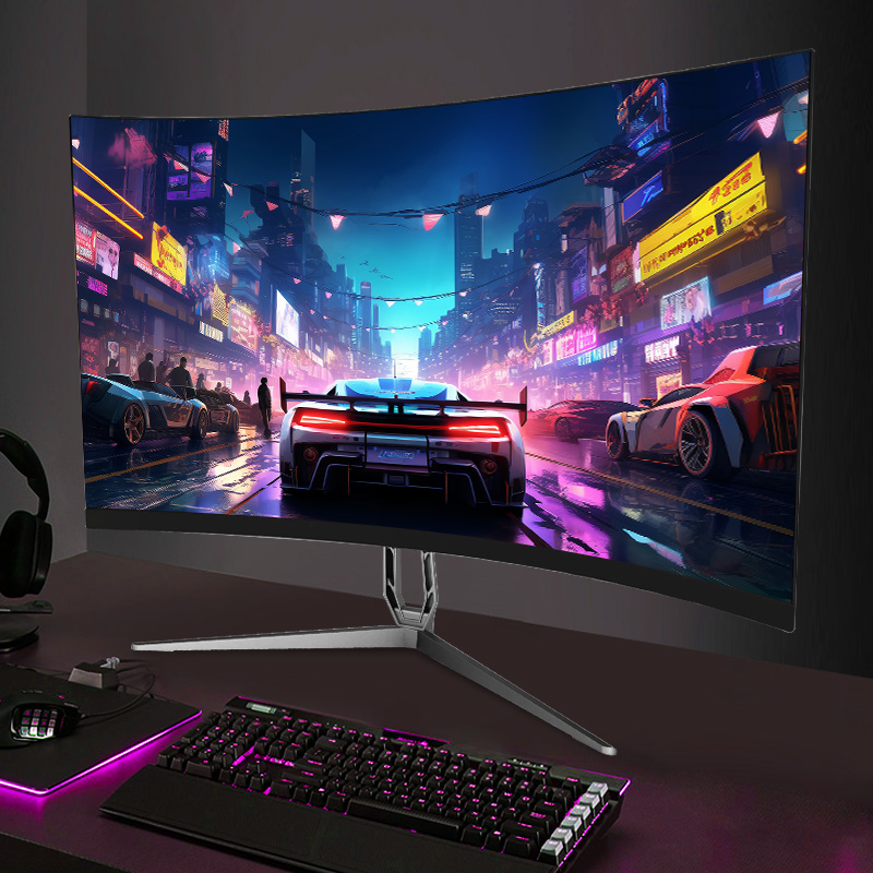 Monitor barato juego bisel ultrafino 120Hz 144Hz 165Hz 2K 4K LED 24 pulgadas 27 pulgadas 32 pulgadas Monitor Curvo