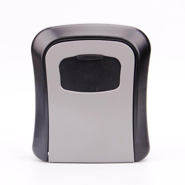 Wall Mount Safe Key Box 4-digit Combination Lock Box Portable Weatherproof Resettable Code House Key Safe Security Lock Box