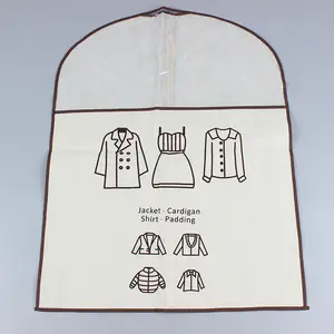 Advanced Custom Non-woven Suit Wedding Dress Dust Cover Advertisement Hanging Bag Wedding Dress Shop