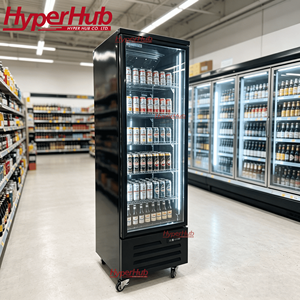Refrigerador Vertical con Enfriamiento por Aire, Estantes LED, Ruedas con Bloqueo, Color Personalizado para Tiendas y Bares, Ahorro de Energía, Diseño Sin <span class=keywords><strong>Escarcha</strong></span> - Product Image 5