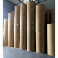 Chine rouleaux de papier kraft d'usine d'origine sac en papier matière première 70g 80g 90g GSM rouleaux de papier extensibles