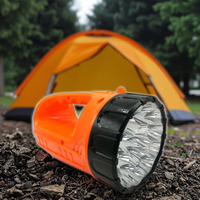 Lampe de poche rechargeable 1100mAh 1200 lm ABS 15 LED, indice de protection IP66, utilisation en cas d'urgence, garantie de 2 ans