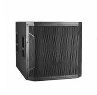Caisse de son active en bois 1000W RMS avec woofer ferrite 18 pouces, subwoofer DJ de concert classe D pour la vente en gros audio