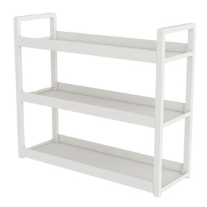 Multi Tier Desktop Shelf 3 Tier Storage Organizer For <b>Office</b> <b>Desk</b> Home Study Bookshelf With Hooks And Shelves - Product Image 3