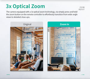 OEM All-in-One Ultra HD 4K Videoconferencia Reunión <span class=keywords><strong>Webcam</strong></span> 3X zoom Enfoque automático Cámara de barra de video ultra gran angular - Product Image 4